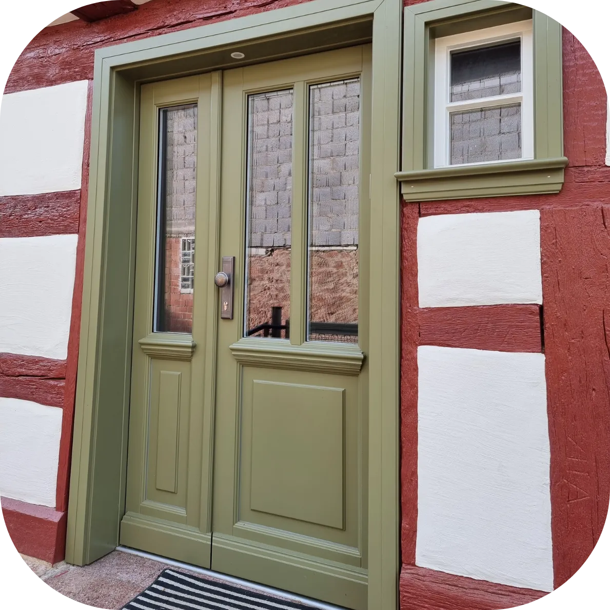Haustür aus der Fertigung der Schreinerei Pfeifer