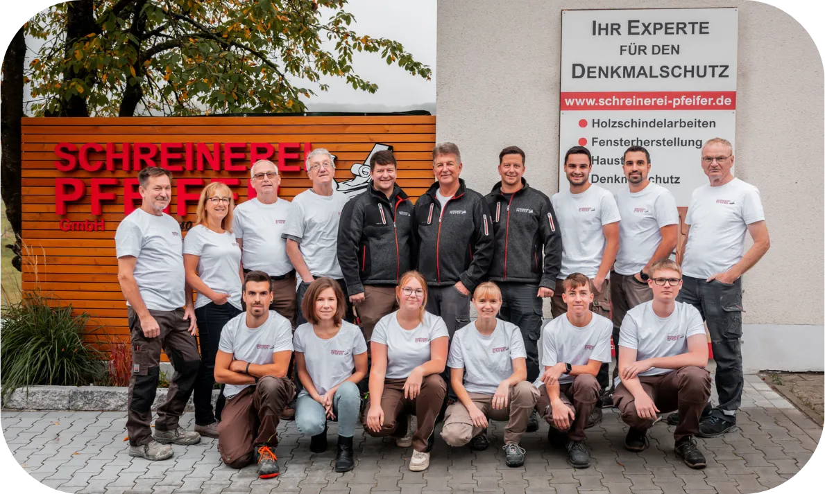 Das Team der Schreinerei Pfeifer